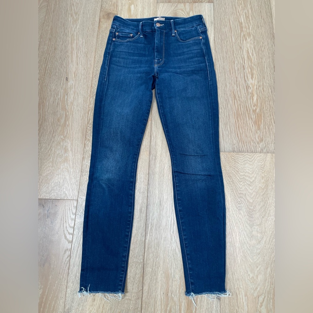 Mother Looker Ankle Fray Denim Jeans size 26 in Home Movies